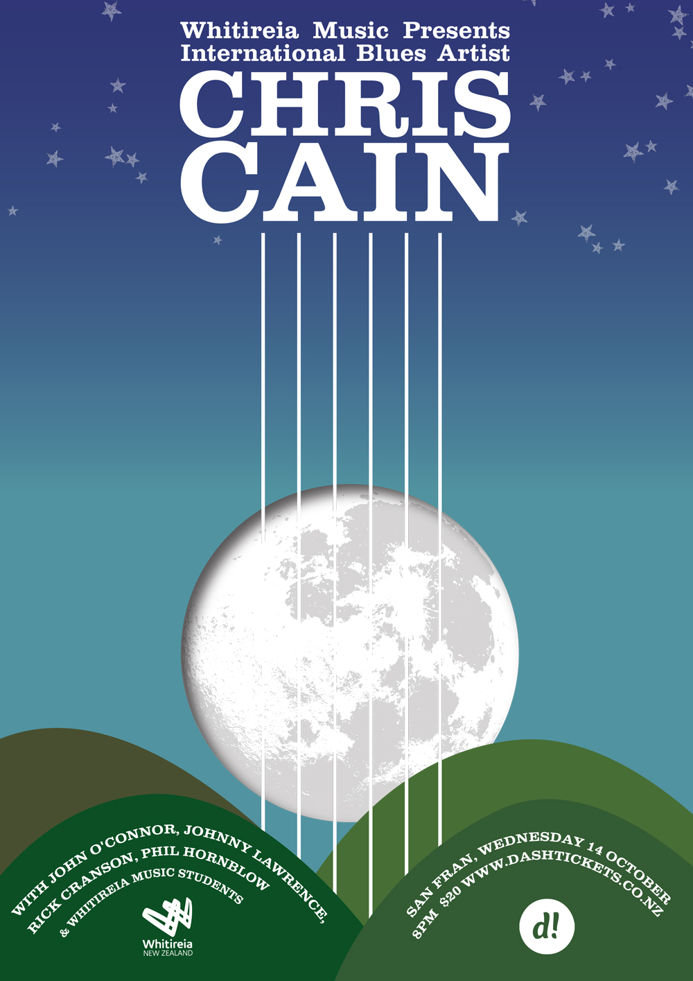 Chris Cain Concert Poster