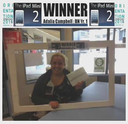 iPad winner photo Adalia Campbell