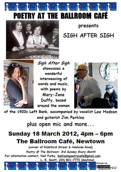 Poetry at the Ballroom Cafe poster